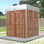 Verzinkt – Standardausführung / RAL8004 Kupferbraun