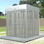 Verzinkt – Standardausführung / RAL9006 Weißaluminium