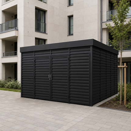 STAHLRAUM Müllpavillon MAXI
